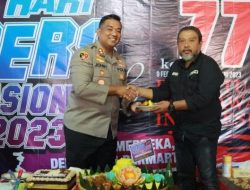 Kapolres Purbalingga Ucapkan Selamat Hari Pers Nasional 2023 di Balai Wartawan