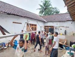 Hujan Angin di Bukateja, Belasan Rumah Warga Rusak