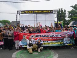 Polres Purbalingga Berangkatkan 150 Pemudik Kembali ke Jakarta