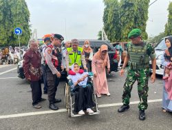 Polres Purbalingga Kawal dan Amankan Pemberangkatan Jemaah Calon Haji