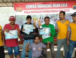 Hari Bhayangkara Ke-77, Polsek PurbaIingga Gelar Lomba Memancing Ikan