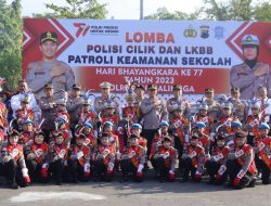 Hari Bhayangkara Ke-77, Polres Purbalingga Gelar Lomba Pocil dan Ketangkasan Baris Berbaris