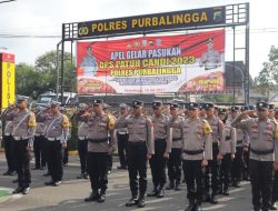 Apel Gelar Pasukan Tanda Dimulainya Operasi Patuh Candi 2023 di Purbalingga