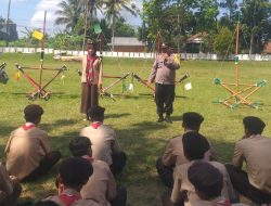 Polsek Pengadegan Berikan Pelatihan Pramuka Baru SMK YPLP 2