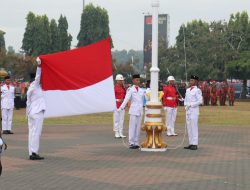 Personel Polres Purbalingga Petugas Upacara HUT Ke 78 Kemerdekaan RI Tingkat Kabupaten