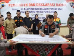 Polres Purbalingga Gelar Deklarasi Damai Ormas, LSM dan Perguruan Bela Diri