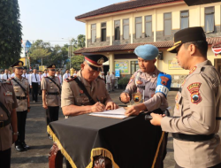 Polres Purbalingga Gelar Upacara Sertijab Tiga Kapolsek