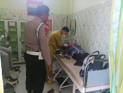 Dua Sepeda Motor Tabrakan di Kemangkon, Polisi Bawa Korban ke Klinik