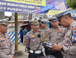 Gunakan Drone, Ditlantas Polda Jateng Sosialisasi Penindakan Pelanggaran Lalu Lintas di Purbalingga