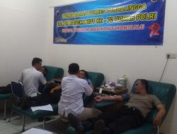 Sambut HUT Humas Polri, Polres Purbalingga Gandeng PWI Gelar Donor Darah