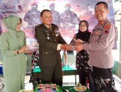 Polsek PurbaIingga Beri Ucapan Selamat HUT TNI di Koramil