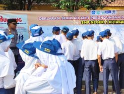 Polsek Kutasari Gandeng Pihak Sekolah Gelar Deklarasi Anti Perundungan dan Kekerasan 