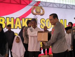 Wujudkan Pemilu Damai, Kaops Nusantara Cooling System Tebar 1.500 Paket Sembako di Tasikmalaya