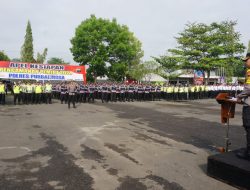 Polres Purbalingga Gelar Apel Pengecekan Kesiapan Pengamanan Pemilu 2024