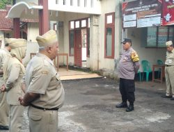 Apel Pagi Bersama Pemerintah Desa Slinga, Ini Pesan Bhabinkamtibmas Polsek Kaligondang