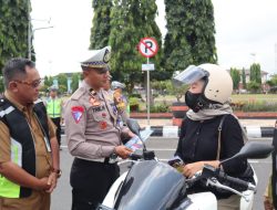 Satlantas Polres Purbalingga Gelar Sosialisasi Terpadu Tertib Lalu Lintas dan Patuh Pajak