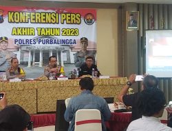 Gelar Konferensi Pers Akhir Tahun 2023, Ini Capaian Kinerja Polres Purbalingga