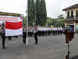 Pimpin Upacara, Wakapolres Purbalingga Bacakan Amanat Kapolda Jateng