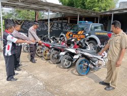 Gelar Penertiban Knalpot Brong di Sekolah, Polsek Bobotsari Temukan 16 Pelanggar