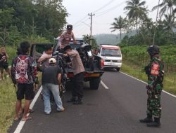 Razia Balap Liar, TNI-Polri di Karangmoncol Amankan Dua Sepeda Motor