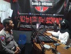 Satlantas Polres Purbalingga Sosialisasi Operasi Keselamatan Melalui Siaran di Radio