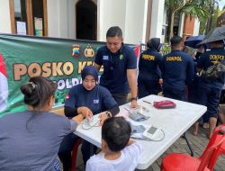 Biddokkes Polda Jateng Gelar Bakti Kesehatan untuk Warga Terdampak Banjir di Kota Semarang