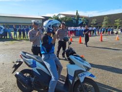 Satlantas Polres Purbalingga Gelar Pelatihan Safety Riding Siswa SMK Jateng