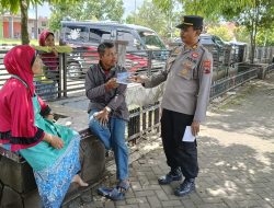 Polsek Kalimanah Sosialisasikan Operasi Keselamatan Lalu Lintas Candi 2024