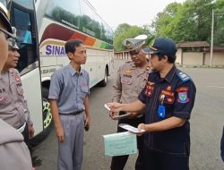 Polres Purbalingga Gelar Pemeriksaan Terpadu Kendaraan dan Awak Angkutan Lebaran