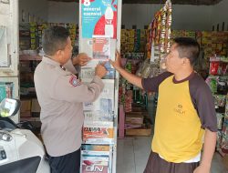 Jelang Idul Fitri, Polsek Kalimanah Sampaikan Imbauan Kamtibmas dengan Selebaran