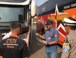 Satlantas Polres Purbalingga Gelar Pemeriksaan Laik Jalan Bus Angkutan Umum dan Wisata