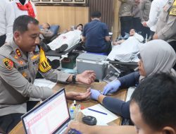 Jadi Ketua Bulan Dana PMI, Kapolres Purbalingga Gelar Rapat Koordinasi dan Donor Darah