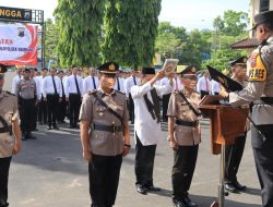 Pimpin Sertijab Tiga Kapolsek, Ini Pesan Kapolres Purbalingga