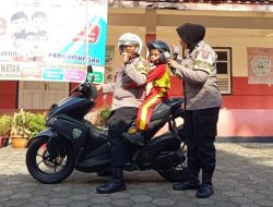 Praktik Langsung, Polisi di Kalimanah Ajak Siswa Pahami Aturan Lalu Lintas