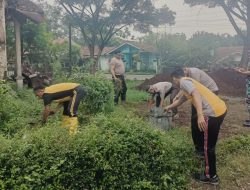 Polsek Kejobong Siapkan Lahan untuk Dukung Ketahanan Pangan