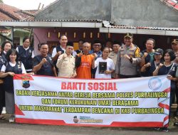 Polres PurbaIingga Bersama FKUB dan BKSAG Gelar Baksos Warga Terdampak Bencana