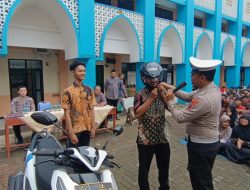 Satlantas Polres Purbalingga Edukasi Tertib Lalu Lintas dan Keselamatan Berkendara di SMA Muhammadiyah 1