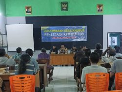 Bhabinkamtibmas Polsek Kalimanah Ingatkan Penentuan Penerima BLT DD Harus Sesuai Ketentuan