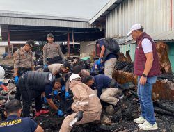 Tim Labfor Polda Jateng Selidiki Penyebab Kebakaran Pasar Induk Cepu