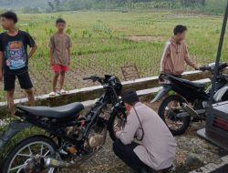 Polsek Karangmoncol Razia Balap Liar, Empat Sepeda Motor Diamankan