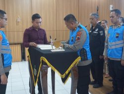 Polres PurbaIingga Gelar Pengambilan Sumpah dan Pakta Integritas Penerimaan Polri TA 2025