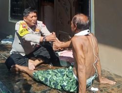 Bhabinkamtibmas di Kota Tegal Berikan Terapi Kesehatan Gratis kepada Warga