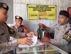 Satsamapta Polres Purbalingga Gelar Razia Penjual Miras