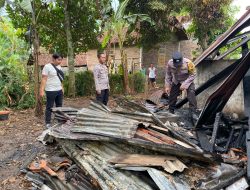 Rumah Terbakar di Bukateja, Polisi Periksa TKP