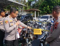 Polres Purbalingga Amankan Puluhan Sepeda Motor Terkait Balap Liar dan Tawuran