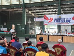 Polres Purbalingga Gelar Kejuaraan Tenis Veteran Hari Bhayangkara Ke-79