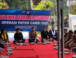 Ops Patuh Candi 2025, Polres Purbalingga Gelar Doa Bersama Lintas Agama di Lokasi Rawan Kecelakaan