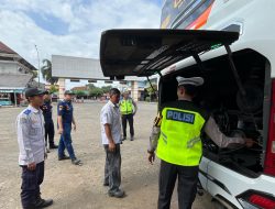 Ops Patuh Candi 2025, Polres Purbalingga Gelar Ramp Chek Angkutan Umum