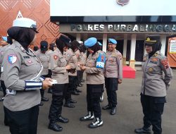 Jelang HUT ke-77, Polwan Polres Purbalingga Jalani Pemeriksaan Disiplin dan Tes Urine