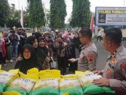 Polres Purbalingga Salurkan 10 Ton Beras SPHP kepada Masyarakat
